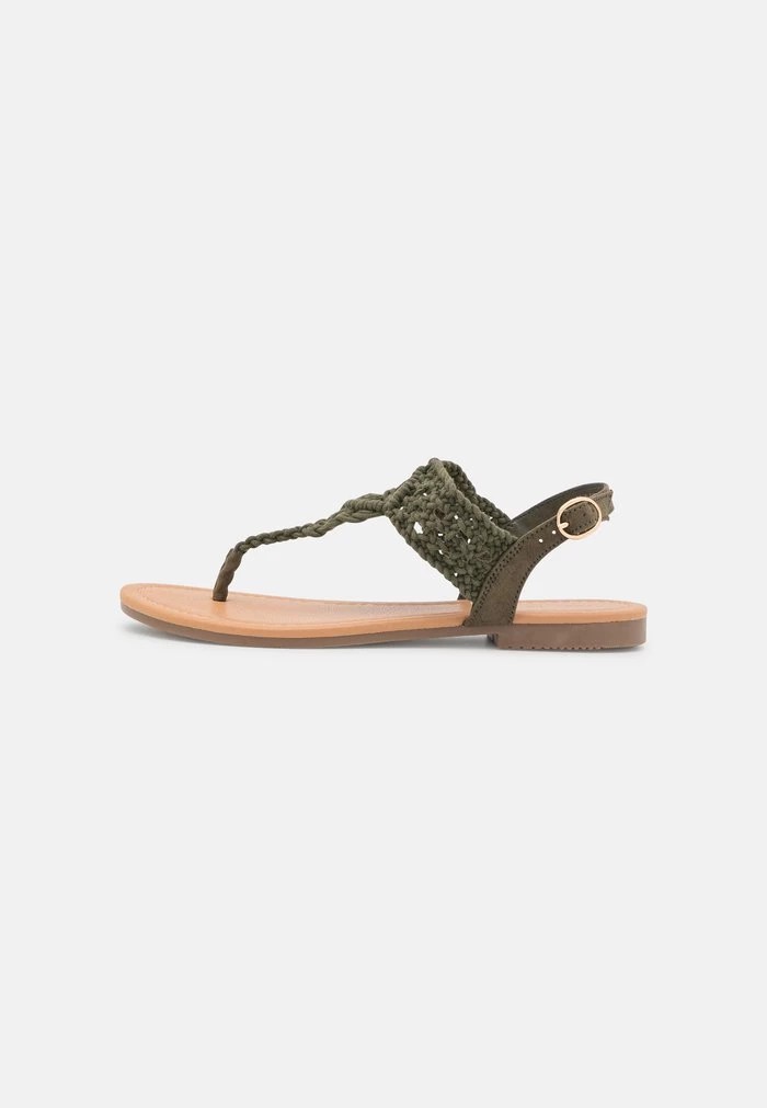 Sandale ANNA FIELD Anna Field T-bar Sandals Kaki Femme | DAB-6466370